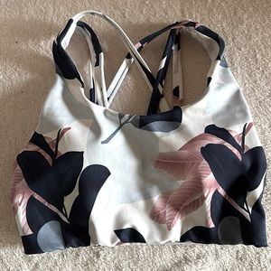 Senita Padded floral sports bra